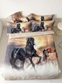 BLACK HORSE fotó ágynemű 140x200 cm 7 szett csomag Ágynemű mérete: 140x200 cm, A csomag tartalma: 7 Készletcsomagolás