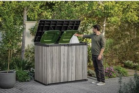 Szürke műanyag kerti tárolódoboz Deco – Keter