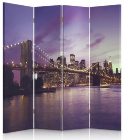 Gario Paraván Manhattan lilába merülve Méret: 145 x 170 cm, Kivitelezés: Klasszikus paraván