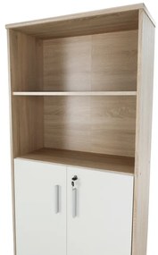 Regál szekrénnyel Hansa 2 NEW 10 (sonoma tölgy + fehér). 1028700