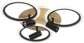 LED állítható mennyezeti lámpa LED/70W/230V 3000-6500K fekete/barna + DO