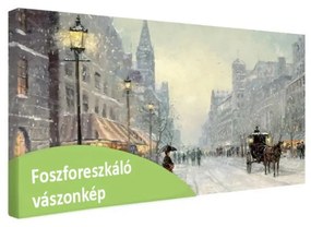 Foszforeszkáló vászonkép -  Old city, 90x52 cm