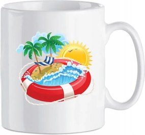 Nyomott mintás bögre Nyaralás 330 ml