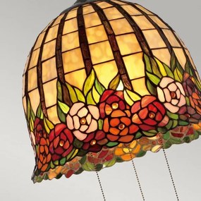 Quoizel QZ-ROSECLIFFE-P - Tiffany ROSECLIFFE láncos csillár 3xE27/100W/230V