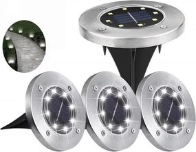 Zaparkorun Napelemes kerti LED lámpák - 8 LED - hideg fehér - 4 db
