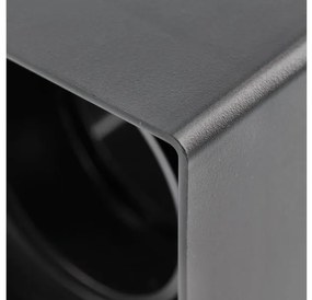 Lámpa Mennyezeti lámpatest RESTO, PC, 80x80x125 mm, IP20, max 20W, négyzet, fekete