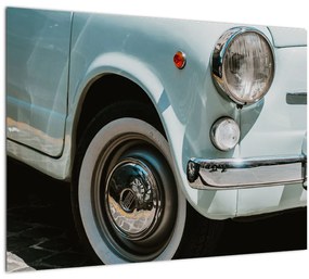 Kép - Fiat retro autó (üvegen) (70x50 cm)