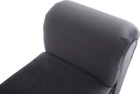 Lóca, Velvet szövet, szürke/fekete, BURDA