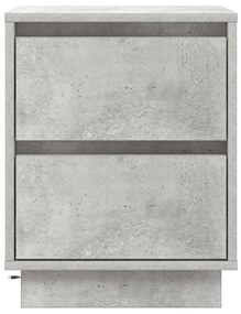 éjjeli szekrény LED világítással szürke beton 39x34,5x50 cm