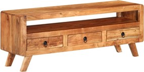 vidaXL tömör akácfa TV-szekrény 110 x 30 x 40 cm