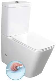 PORTO RIMLESS monoblokkos WC, alsó/hátsó kifolyású
