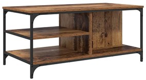 vidaXL Dohányzóasztal Öreg fa 100 x 50 x 45 cm Faanyag