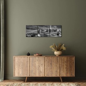 Kép - Brooklyn híd (órával) (90x30 cm)