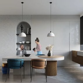 Sollux SL.0847 - PABLITO 1xE27/60W/230V beton mennyezeti lámpa kábellel