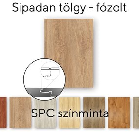 Leziter Sipadan tölgy Vinyl SPC fózolt padló minta/db