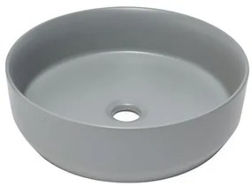 Mosdó lapra SAT Infinitio 39x39 cm szürke mat csaptelep nyílás nélkül SATINF3939LGRM