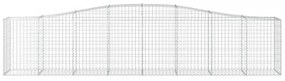 25 db íves horganyzott vas gabion kosár 400x50x80/100 cm