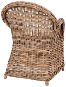 Natúr színű rattan kerti szék szett 2 db-os Larisa – House Nordic