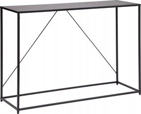 Konzol Loft Asztal Előszobába 120x85x40 CM Modern Fekete Fém