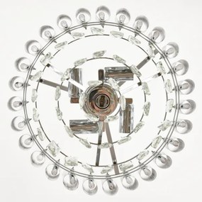 Brilagi - Láncos csillár ECLIPSE 5xE14/10W/230V átm. 38 cm ezüstszínű