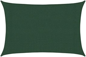 vidaXL sötétzöld HDPE napvitorla 160 g/m² 3 x 4,5 m