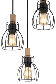 Globo 15326-3H1 - Csillár zsinóron MINA 3xE27/40W/230V