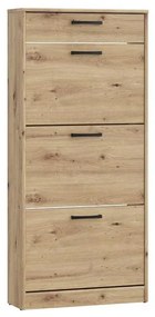 Cipőtároló KAVI artisan tölgy