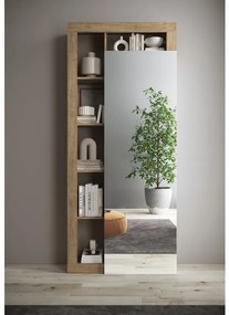 Gardróbszekrény LENOR 91x209 cm fehér/barna