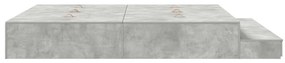 tárolóágykeret beton szürke 200x200 cm