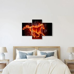Kép - Ló lángokban (90x60 cm)