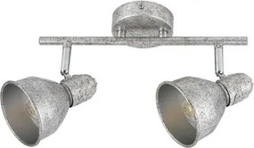 Rabalux beltéri karos spotlámpa e14 2x40w antik ezüst thelma