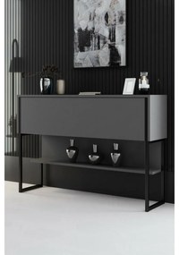 Luxe antracit és fekete komód