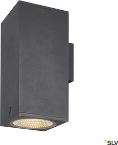 SLV 1003438 ENOLA SQUARE Modern Kültéri Fali Lámpa Antracit, Átlátszó LED IP65