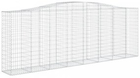 íves horganyzott vas gabion kosár 400x50x140/160 cm