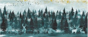 Kép - Állatok az erdőben (120x50 cm)