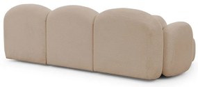 Világosbarna buklé (U alakú) sarokkanapé Orbit – Ropez