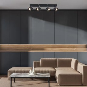 Rabalux 73021 - Spotlámpa PERICO 4xGU10/5W/230V fekete