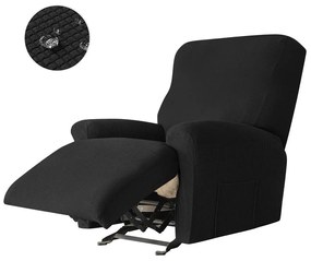 Relax Fotel Huzat (enyhén vízlepergető, 1 üléses, fekete, rugalmas)