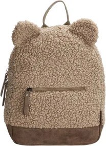 Világosbarna bolyhos gyerek hátizsák „Winnie”