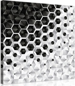 Vászonkép 80x80 Geometrikus színátmenet a tetőtérbe modern design a nappaliba