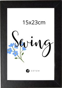 Képkeret 15x23 fekete modern Esküvő Évforduló Session