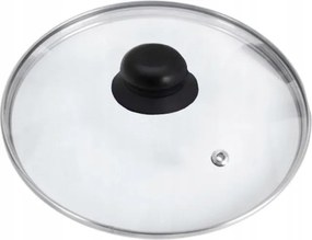 Üvegfedő szellőzővel edényserpenyőhöz fém 22 cm