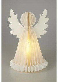 Világító karácsonyi dekoráció Angyal, 28 cm, 6LED, elemes, időzítővel
