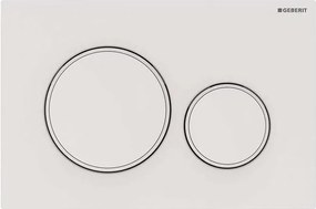 Geberit 115.882.01.1 - Sigma20 nyomólap 24,6x16,4 cm fehér