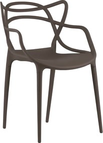 Barna műanyag szék KATO