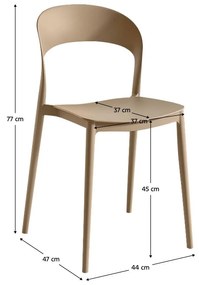 Étkezőszék Recibir (bézs) . 1116461