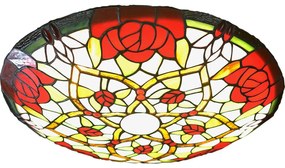 Brilagi - Tiffany-stílusú vitrázs mennyezeti lámpa GARLAN 2xE27/60W/230V