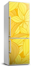 Matrica hűtőre Sárga virágok FridgeStick-70x190-f-39162100