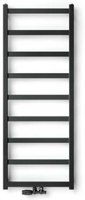 Regnis DEX, fűtőelem 430x1780mm központi csatlakozással 50mm, 680W, fekete matt, DEX180/40/D5/FEKETE