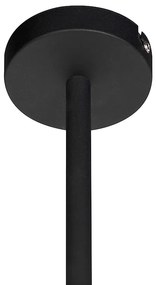 Modern fekete lógólámpa állítható 6 lámpás - Lofty